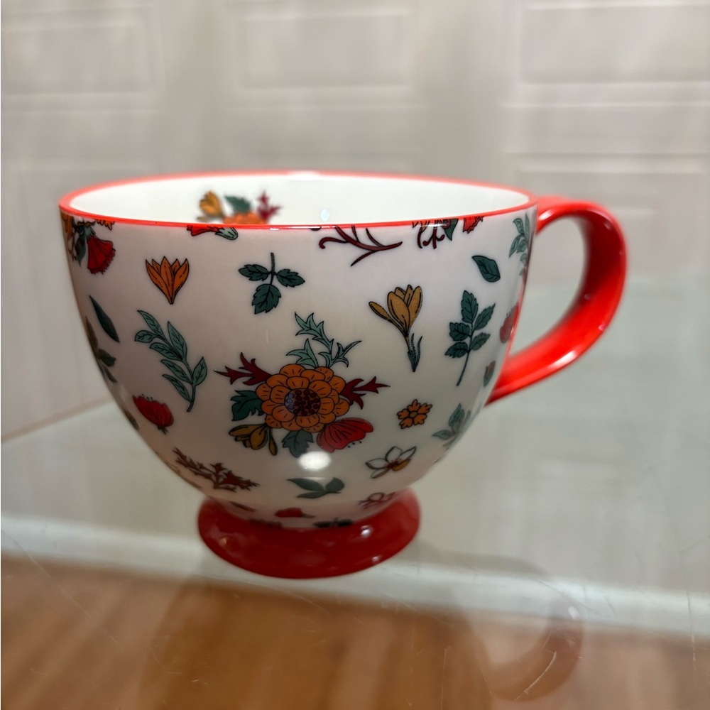 Potter's Studio Coffee Mug Colorful Abstract Design Floral . New.